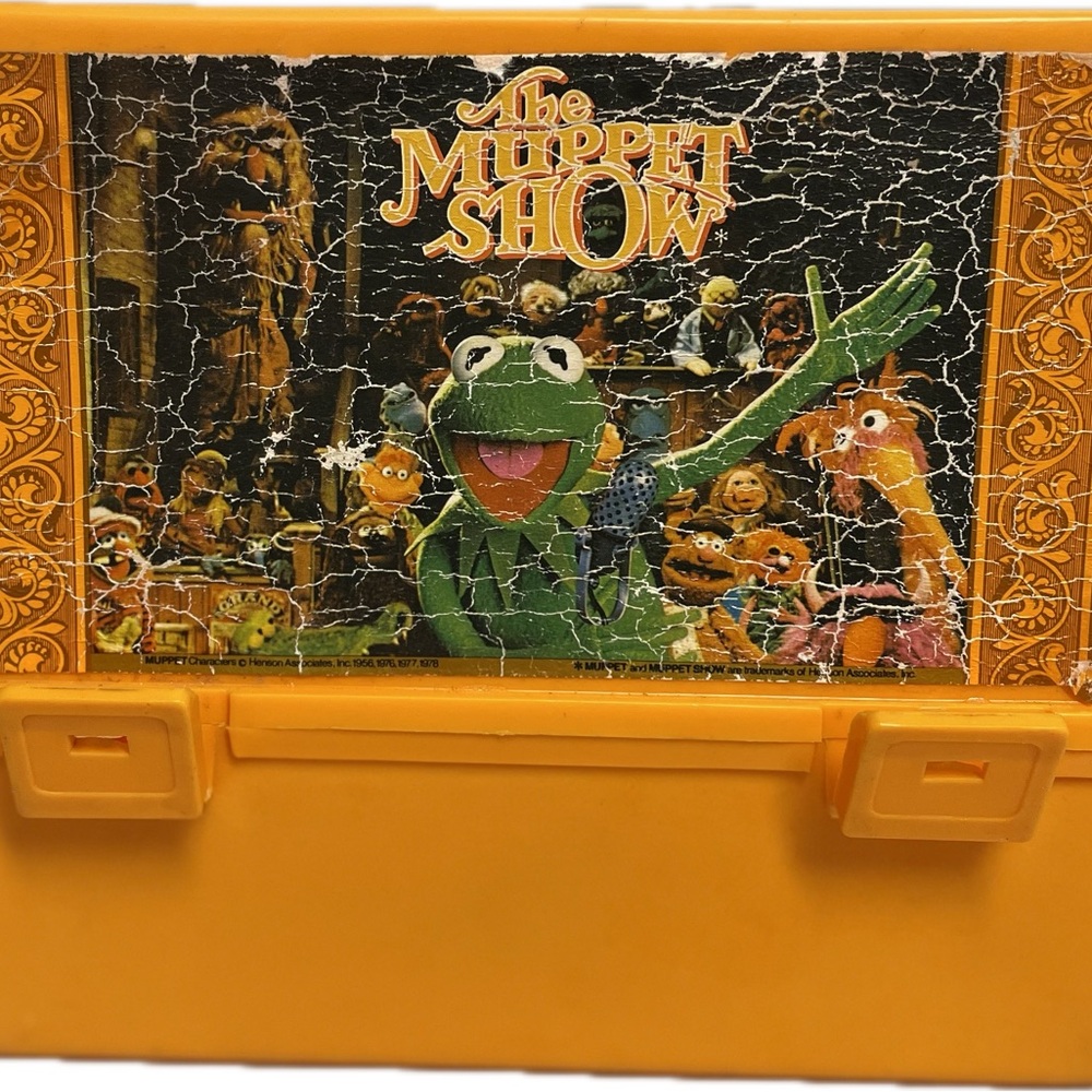 Vintage collectable Thermos Orange Muppet Show Lunchbox